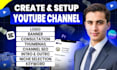 create and setup youtube channel
