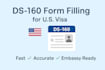 fill your US b1 b2 visa form ds 160