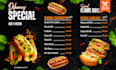 create elegant restaurant, bar, BBQ menu cards with premium branding