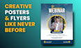 design creative promotional poster flyer