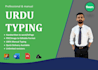 do manual urdu typing, retyping, handwritten text and pdf to word