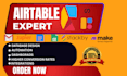 do airtable, airtable crm, airtable automation, softr webapp design