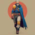 design cool superhero character art