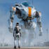 create a sci fi robot and mecha concept art