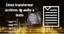 realizo transcripciones de audio a texto, traduzco subtítulos documentos