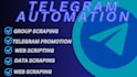 create telegram bot, telegram scraper, web scraper, web automation, group scrap