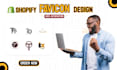 create a unique shopify favicon,logo or icon for your shopify store