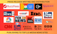 do press release writing with press release distribution