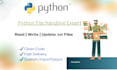 create, read, write and manage files using python file handling