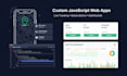 build a custom javascript web app like live tracking, subscriptions, dashboards