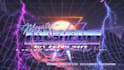 make vhs 80s retro synthwave animation with futuristic outrun effects
