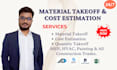 expert mep, hvac, painting boq takeoff with total construction cost estimation