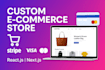built a modern ecommerce website with reactjs and nextjs