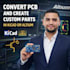 convert pcb and create custom parts in kicad or altium