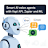 develop ai voice and cold calling agents with vapi API, zapier and custom models