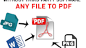 convert PDF, word, excel, powerpoint or image files quickly