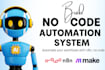 build a professional nocode website  web app development