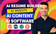do ai web application, software development, full stack website development