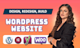 design wordpress website for your ecommerce business, blog