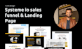 create systeme io sales funnel, landing page, website