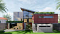 architectural 3d modeling exterior house, commercial rendering and visualisation