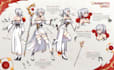 draw character reference sheet, character design, and furry reference sheet