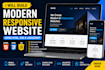 build a modern responsive website and landing page