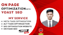 do yoast on page SEO optimization of wordpress website