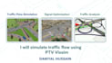 simulate traffic flow using ptv vissim professionally
