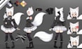 draw anime vtuber character reference sheet art vtuber oc furry nsfw ref sheet