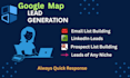 scrape google map data for lead generation, b2b data extraction