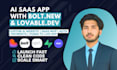custom ai website with lovable dev, bolt new, saas web app, stripe integration