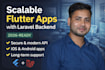 do flutter app development for android and ios