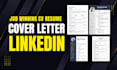build CV resume cover letter optimize linkedin profile update