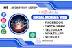 design custom chatbot and ai solution, chatgpt, whatsapp website bots, saas apps