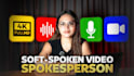 be your professional female video spokesperson