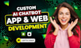 do ai web app, ai software, ai website development as full stack web developer