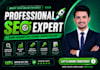 be your professional SEO expert for google first page ranking
