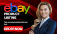 ebay listing, ebay lister, seo ebay product upload, ebay expert, product lister