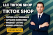 create USA tiktok shop manage tik tok shop for non USA resident