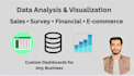 analyze sales or marketing data using tableau sql  excel  with clear insights