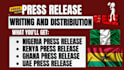 write uae press release nigeria PR ghana distribution submit press release kenya