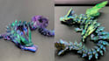 3mf or stl file 3d articulated model flexi articulated dragon model 3d bjd joint