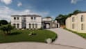 do landscape, front yard , backyard, pool, patio