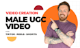create a male ugc video