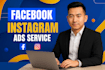 setup facebook ads, instagram ads and meta ads campaign