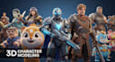 design 3d cartoon characters, reboot characters, and virtual assistant visuals