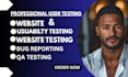 do user testing and review website or android app, ios app QA review