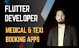 develop a flutter app for doctors, labs, appointments and taxi booking