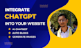 add chatgpt API to your wordpress site